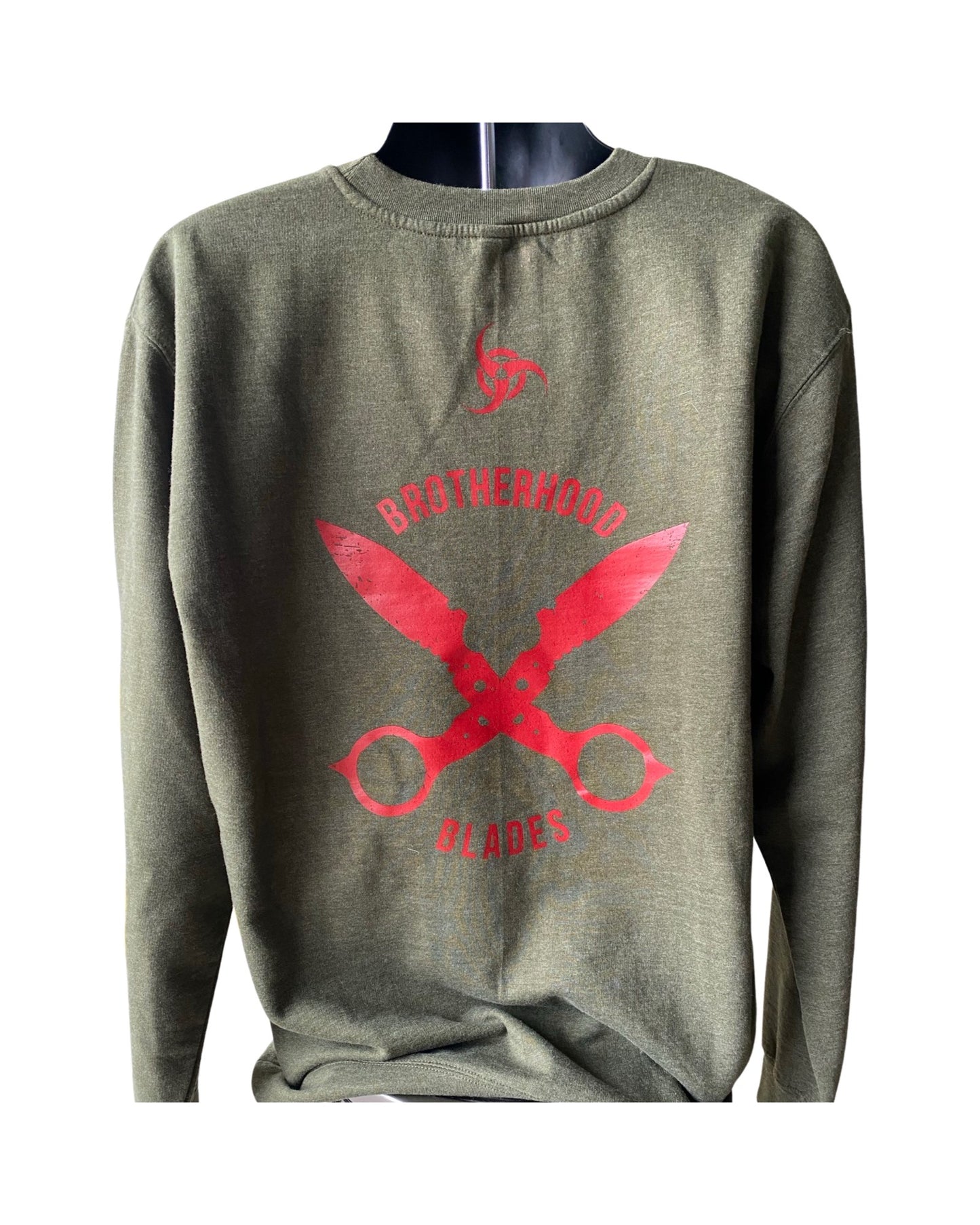 OD Green Crew neck - Original BHB design (Red)