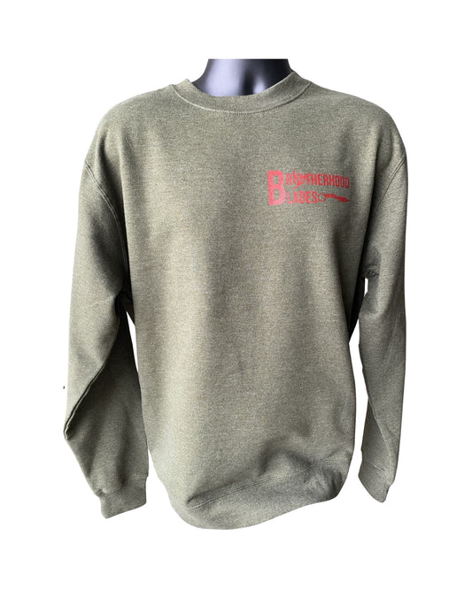 OD Green Crew neck -Red Terot Card