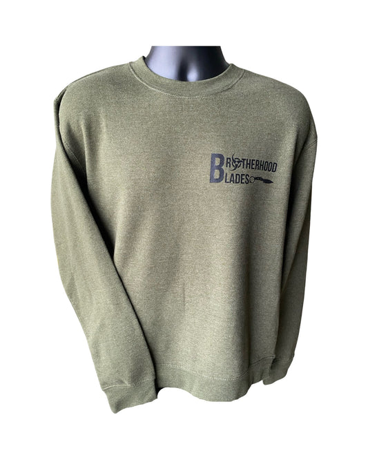 OD Green Crew neck -Black Terot Card